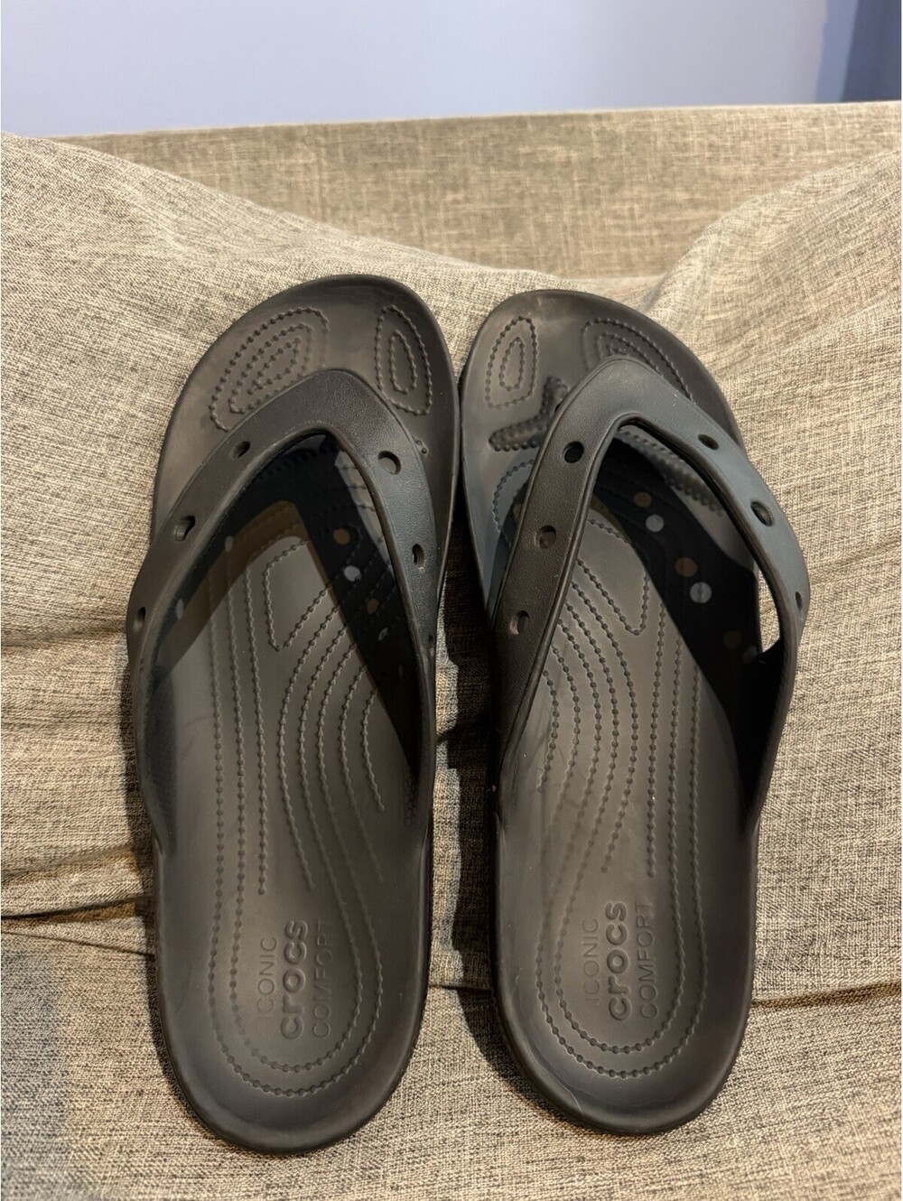 Crocs Classic Flip Flops Mens Size 14 Black